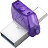 Memorie USB Kingston DataTraveler microDuo 3C G3 256GB USB-C 3.0 USB-A 3.0 Purple