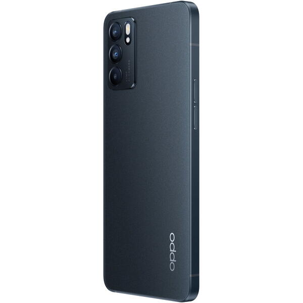 Telefon mobil Oppo Reno 6, Dual SIM, 128GB, 8GB RAM, 5G, Negru