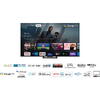 Televizor TCL QLED 75C745, 189 cm, Smart Google TV, 4K Ultra HD, 100hz, Clasa G, Negru