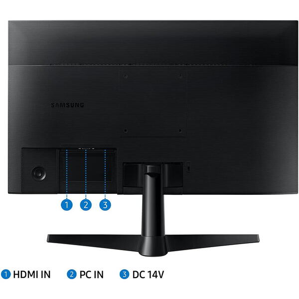Monitor Samsung C312, 24", Full HD, IPS, 5Ms, 75Hz, webcam, Negru