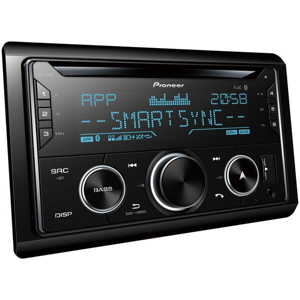 CD player auto Pioneer FH-S720BT, 2DIN, Bluetooth, Spotify, 4x50W, USB, iluminare Multicolor, compatibil dispozitiv Apple/Android, Pioneer ARC App