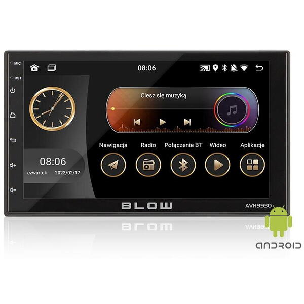 BLOW Player auto AVH-9930 2DIN 7 inches GPS