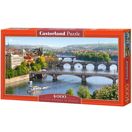 Puzzle Castorland, Pod peste Vltava, Praga, 4000 piese