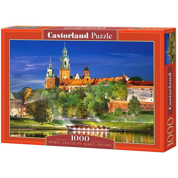 Puzzle Castorland, Castelul Wawel noaptea, Polonia, 1000 piese