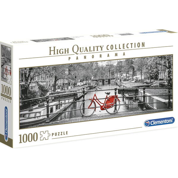 Puzzle Clementoni - Amsterdam bicycle, 1000 piese
