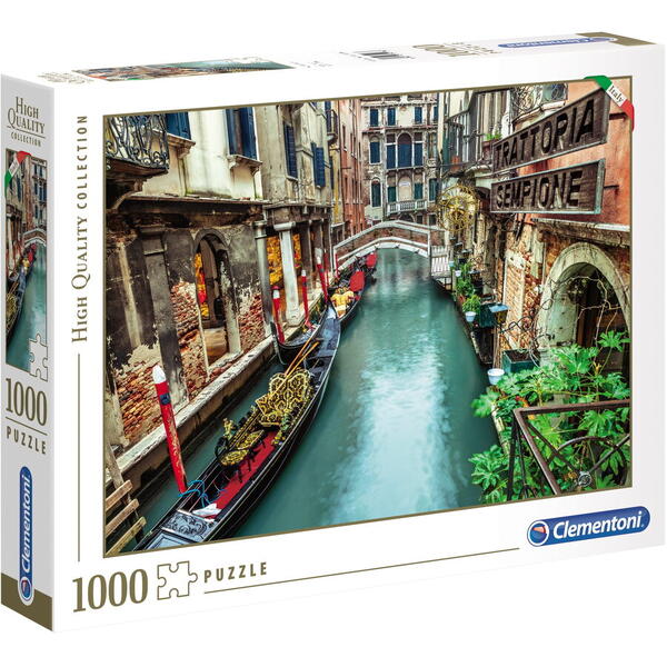 Puzzle Clementoni - Venice canal, 1000 piese