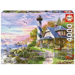 Puzzle Educa - Lighthouse at Rock Bay, 4000 piese