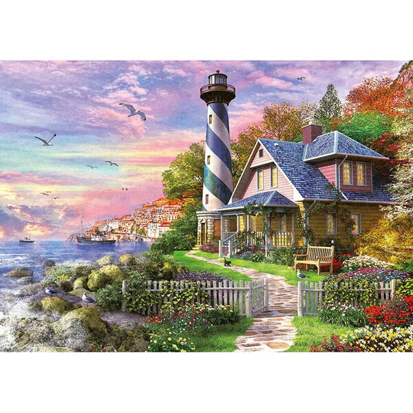 Puzzle Educa - Lighthouse at Rock Bay, 1000 piese