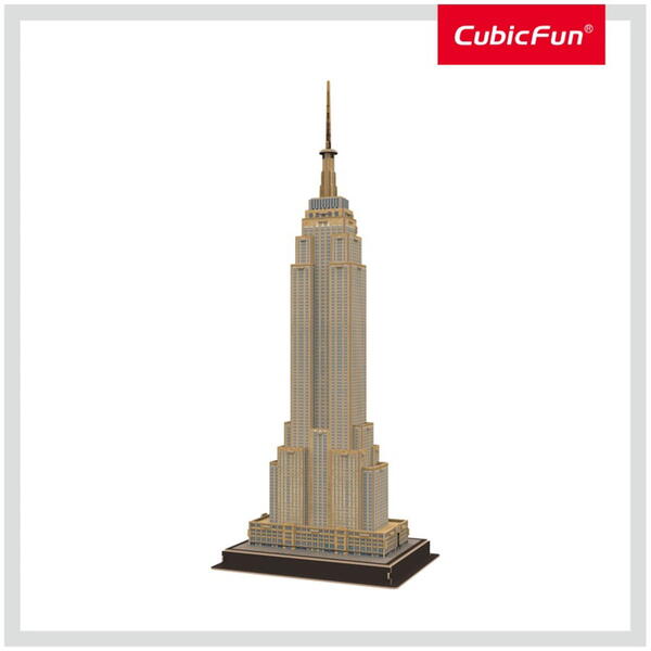 Puzzle 3D Cubic Fun - Empire State Building, 54 piese