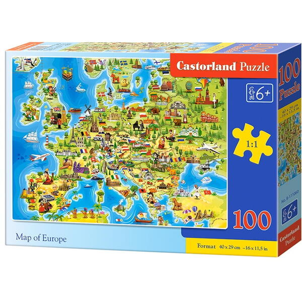 Castor Puzzle 100 Map of Europe