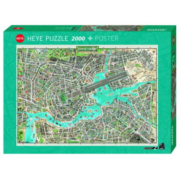 Puzzle Heye - City of Pop, 2.000 piese