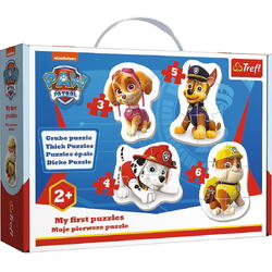 Puzzle Trefl Baby Clasic - Paw Patrol, Skye, Marshall, Chase si Rubble, 18 piese