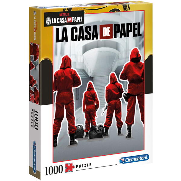 Puzzle Clementoni - La Casa de Papel, The money heist, 1000 piese