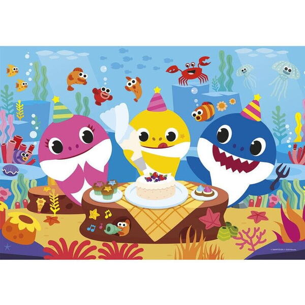 Puzzle de colorat Clementoni 60 de piese - Baby Shark
