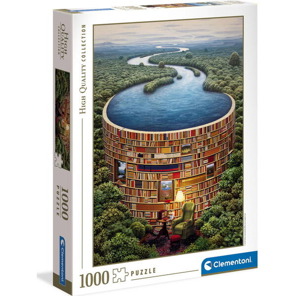 Puzzle Clementoni - Biblioteca, 1000 piese