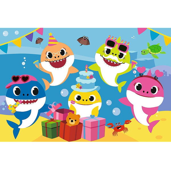 Puzzle Trefl Maxi - Happy Baby Shark, 24 piese