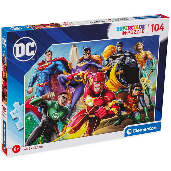 Puzzle Clementoni 104 piese - DC Super Heroes