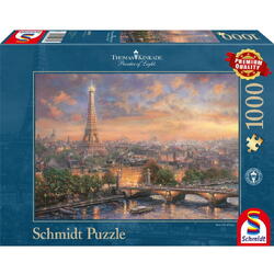 Puzzle Schmidt - Thomas Kinkade: Paris, orasul iubirii, 1000 piese