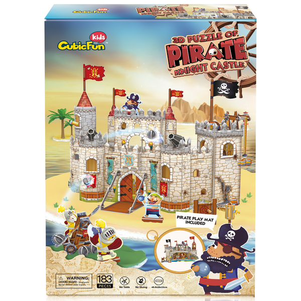 Puzzle 3D Cubic Fun - Castelul piratilor, 183 piese