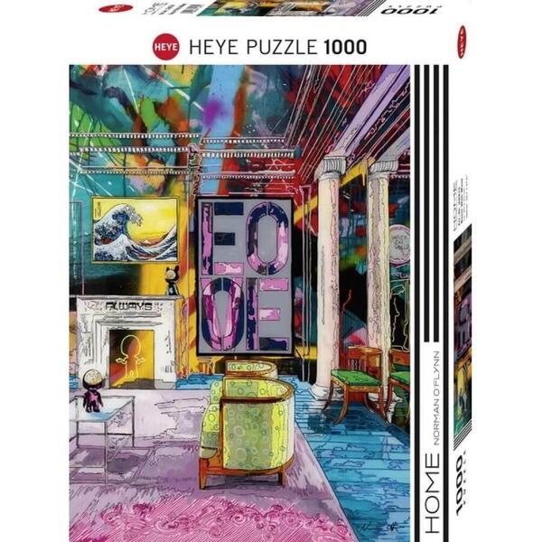 Puzzle Heye de 1000 piese - Camera colorata