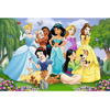 Puzzle Trefl Junior Super Shape XL, Disney Princess, Printesele in gradina, 104 piese
