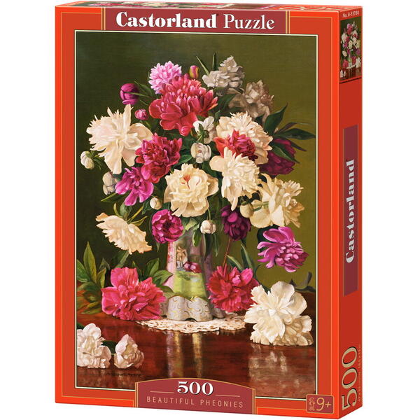 Castor Puzzle 500 piese , Bujori frumoși