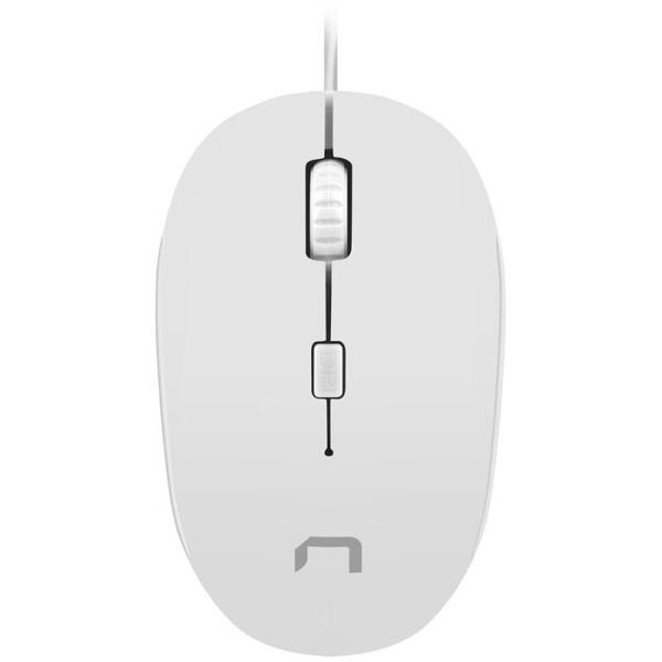 Mouse Optic Natec Sparrow NMY-1188, USB, 1200 DPI, Alb