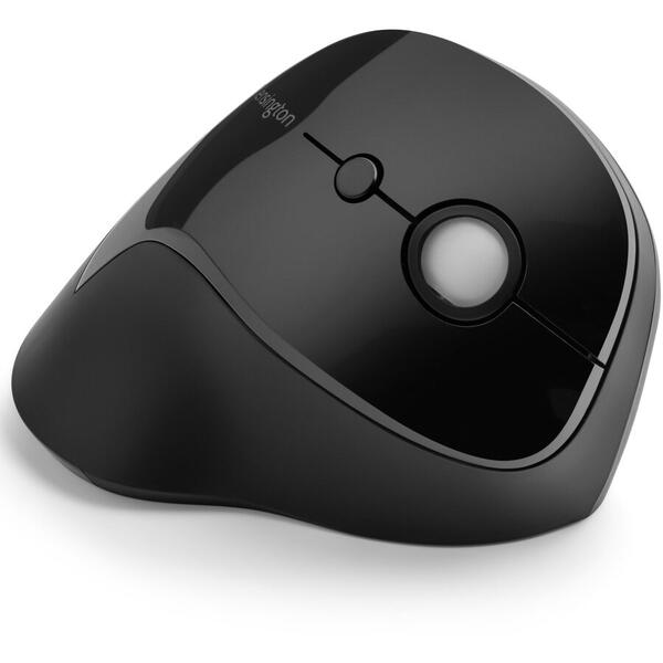 Mouse vertical ergonomic, Kensington ProFit, cu 6 butoane, wireless, Negru