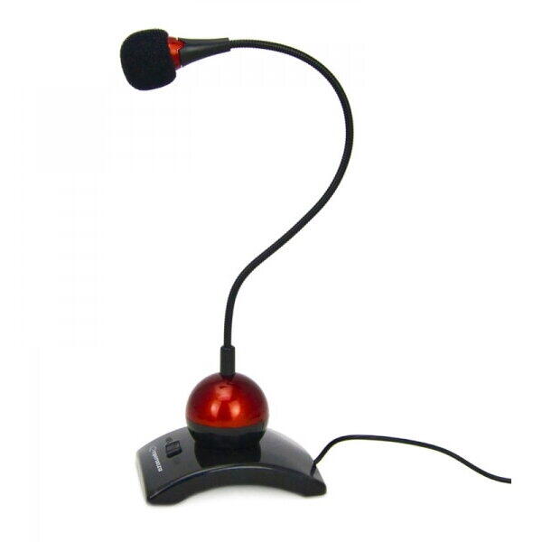 Microfon auxiliar cu comutator, brat flexibil, Esperanza Chat EH130