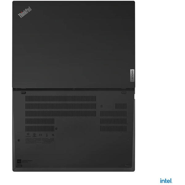 Laptop Lenovo ThinkPad T14 G3 T, Intel Core i5-1235U 14 inch WUXGA, 8GB RAM, 256GB SSD, Windows 11 Pro, Negru