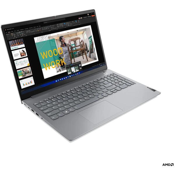Laptop Lenovo ThinkBook 15 G4, Intel Core i5-1235U, 15.6 inch FHD, 16GB RAM, 512GB SSD, Windows 11 Pro, Gri