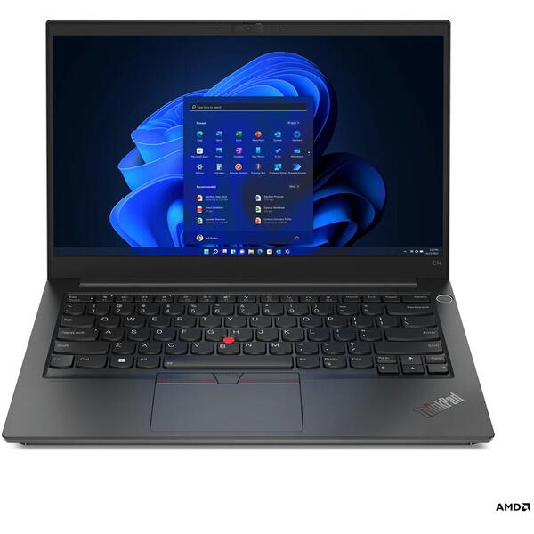 Laptop Lenovo ThinkPad E14 G4, AMD Ryzen 5 5625U, 14 inch FHD, 8GB RAM, 512GB SSD, Windows 11 Pro, Negru