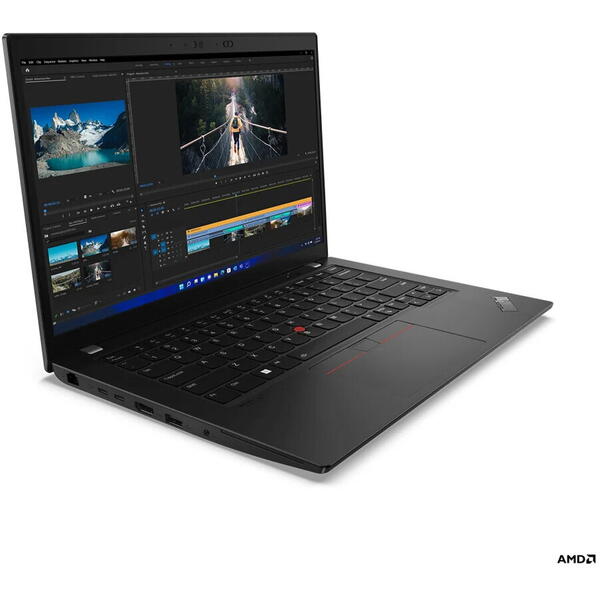 Laptop Lenovo ThinkPad L14 G3, AMD Ryzen 5 Pro 5675U, 14 inch FHD, 16GB RAM, 512GB SSD, Windows 11 Pro, Negru
