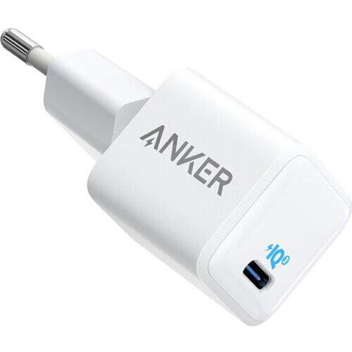Incarcator retea Anker PowerPort III Nano 20W USB-C, PowerIQ 3.0, Alb
