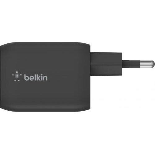 Incarcator Belkin WCH013VFBK, 2x USB-C, 65W, Negru