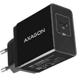 Incarcator retea AXAGON ACU-PD22, Smart Charging, 1x 5V/3A USB Type-C port, PD, Negru