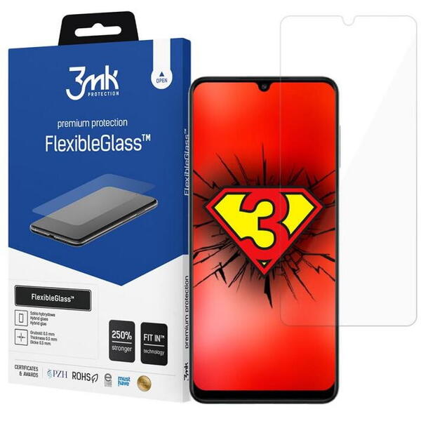 Folie protectie transparenta 3MK Flexible Glass compatibila cu Samsung Galaxy A22 5G