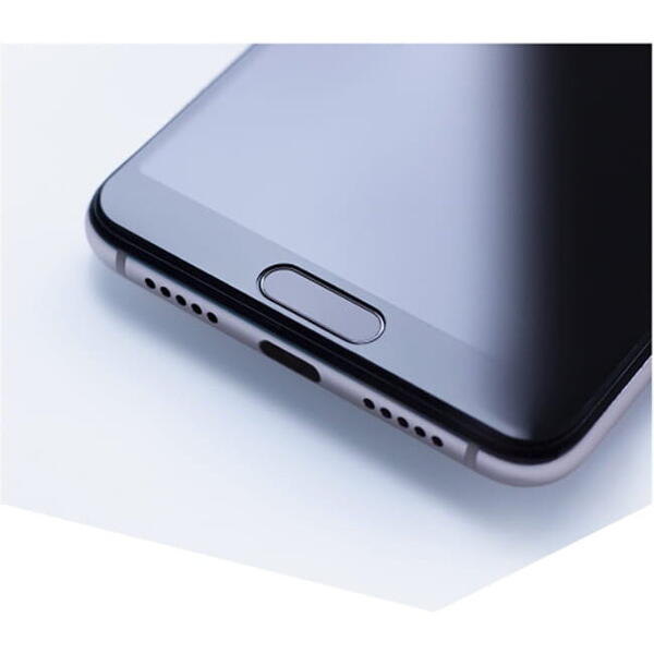 Folie protectie pentru iPhone 14/14 Pro, 3MK, Sticla, Negru/transparent