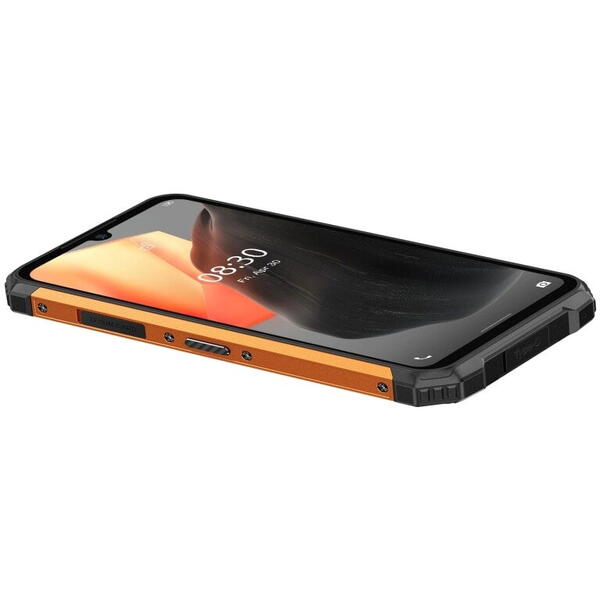 Telefon mobil Ulefone Armor 8 Pro, 4G, 6.1" Waterdrop, 8GB RAM, 128GB ROM, Android 11, Helio P60, NFC, IP68, 5580mAh, Dual SIM, Portocaliu