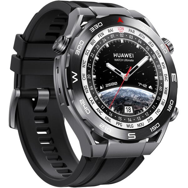 Ceas smartwatch Huawei Watch Ultimate Expedition, Negru
