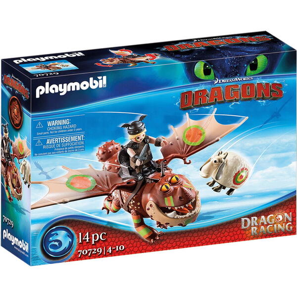 Playmobil Dragons IV - Cursa Dragonilor: Fishlegs si Meatlug