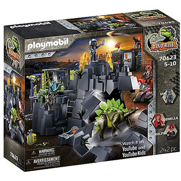 Playmobil Dinos - Mina de cristal cu dinozaur