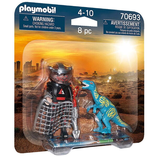 Playmobil Dino Rise - Set 2 figurine, Dinozaur si cercetator