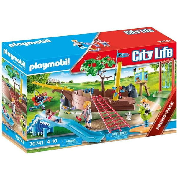 Set Playmobil Parcul de Joaca pentru Copii 70741 73 de Piese
