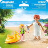 Playmobil Family Fun - Tropical Water Park, Set 2 figurine mama si copilul la Inot