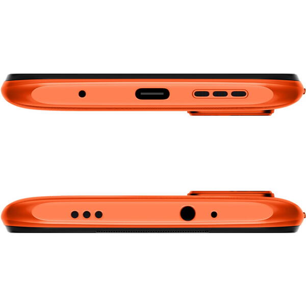 Telefon mobil Xiaomi Redmi Note 9T, Dual SIM, 6GB RAM, 128GB, 4G, Portocaliu