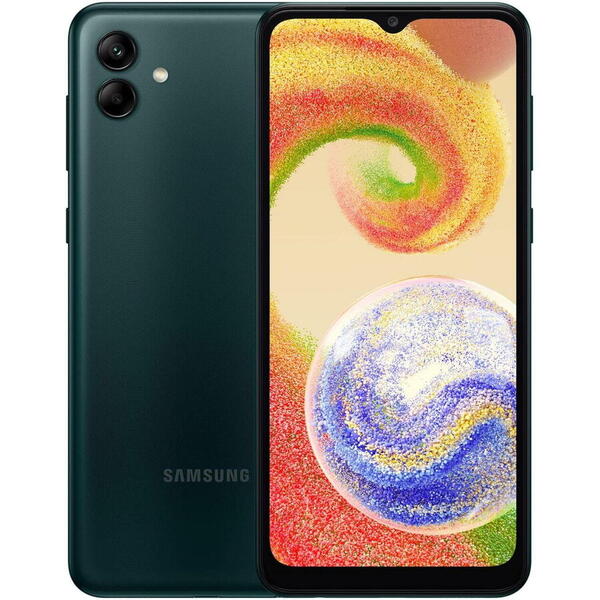 Telefon mobil Samsung Galaxy A04, Dual SIM, 32GB, 3GB RAM, 4G, Verde