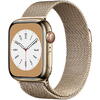 Apple Watch 8, GPS, Cellular, Carcasa Gold Stainless Steel 41mm, Auriu