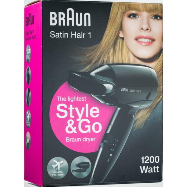 Uscător de păr de călătorie Braun HD 130 Style&amp;go