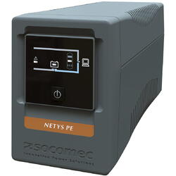 UPS SOCOMEC Netys PE 850VA, putere 850VA / 480W, 3 prize 'Out' + 1 priza 'In', timp de back-up (1 PC